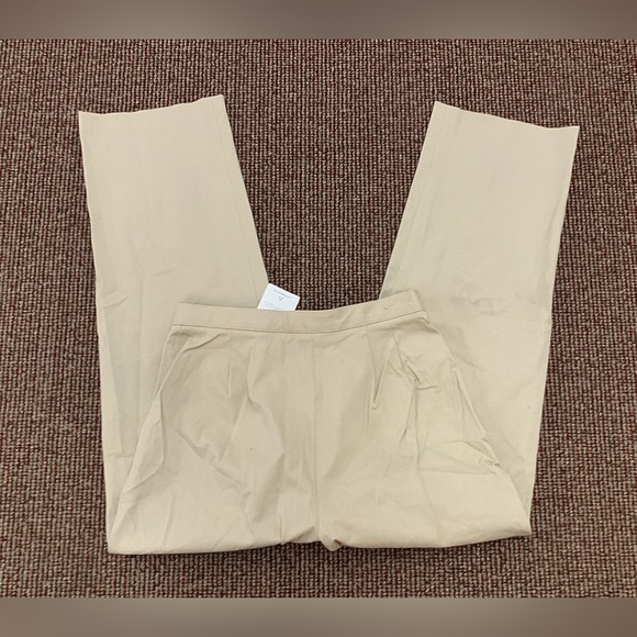 NWT Women's 12 Petite Liz Claiborne Anissa Cotton Blend Flat Front Pants - Picture 15 of 15